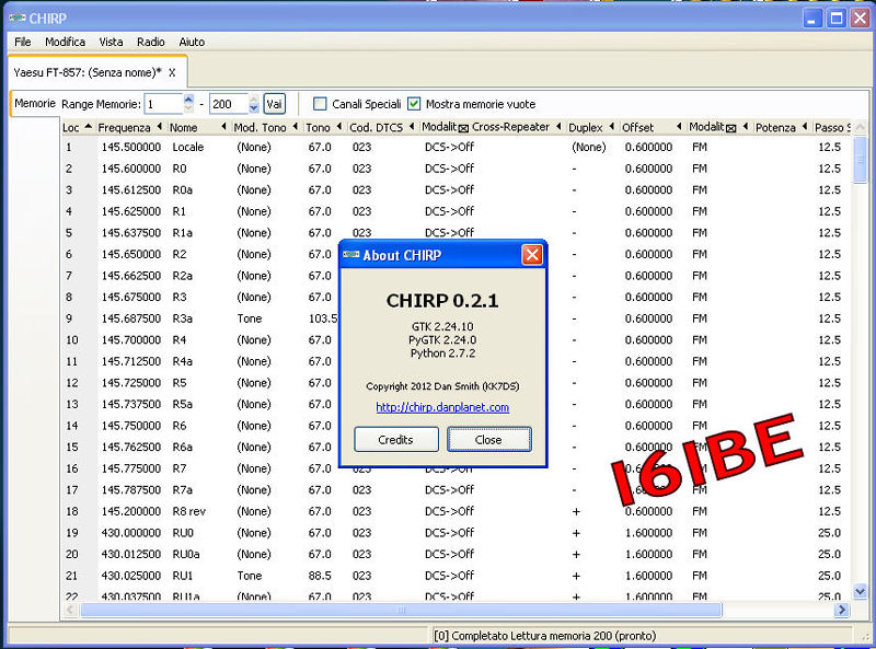 chirp radio programming software download